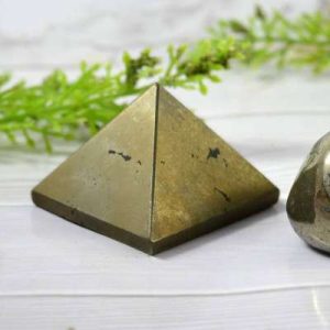 Pyrite Crystal pyramid