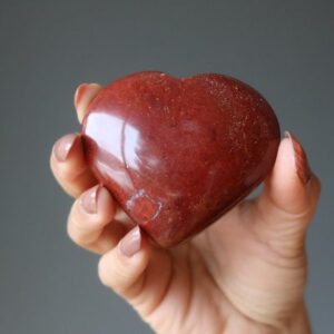 Red Jasper Crystal heart 5