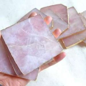 Rose Quartz Crystal slab