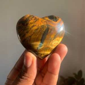 Tiger Eye Crystal heart